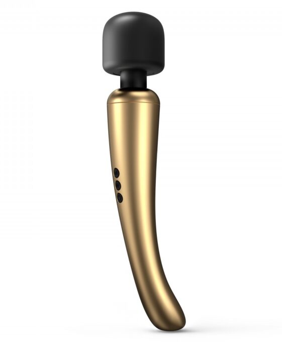 Vibrator Masaj Megawand, 20 Moduri Vibratii, 8 Viteze, Silicon, USB, Auriu/Negru, 29.5 cm 1 Vibrator Masaj Megawand, 20 Moduri Vibratii, 8 Viteze, Silicon, USB, Auriu/Negru, 29.5 cm