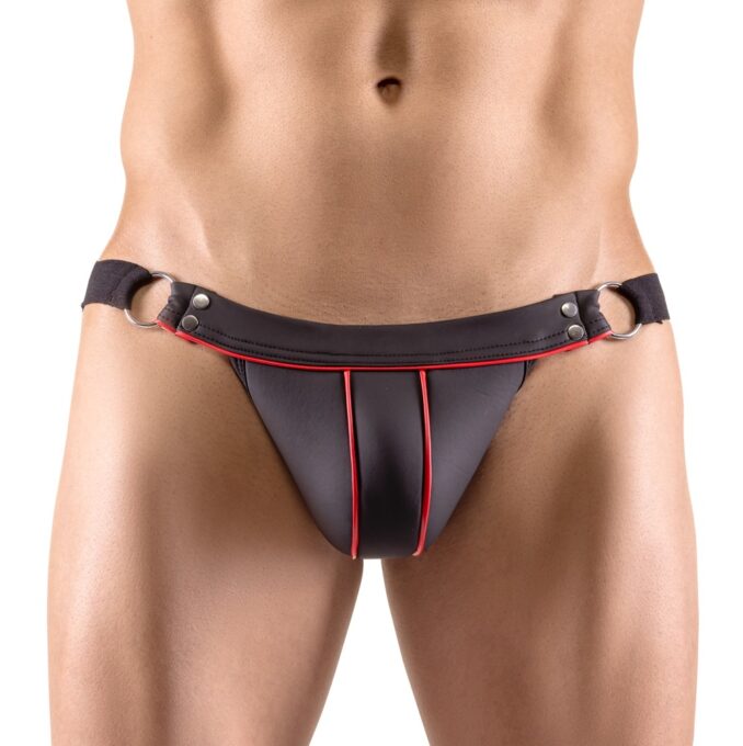 Bikini Open-Back, Negru/Rosu, L/XL 1 Bikini Open-Back, Negru/Rosu, L/XL
