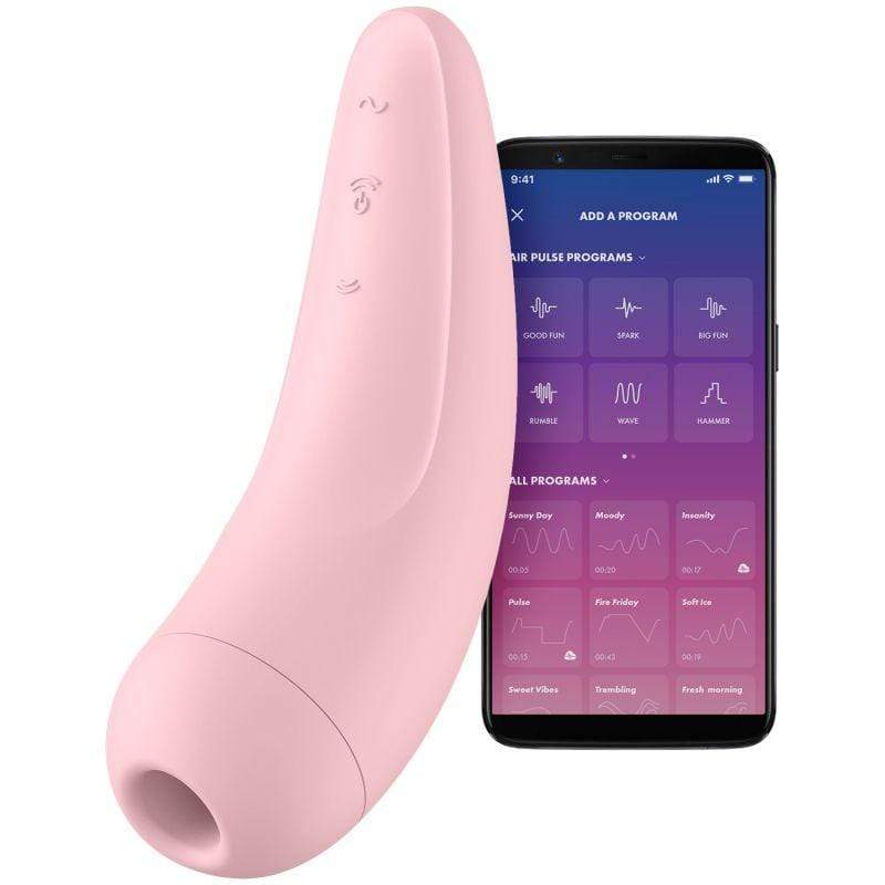 Stimulator Clitoris Curvy 2+ Air Pulse&Vibration Satisfyer Free App 1 Stimulator Clitoris Curvy 2+ Air Pulse&Vibration Satisfyer Free App