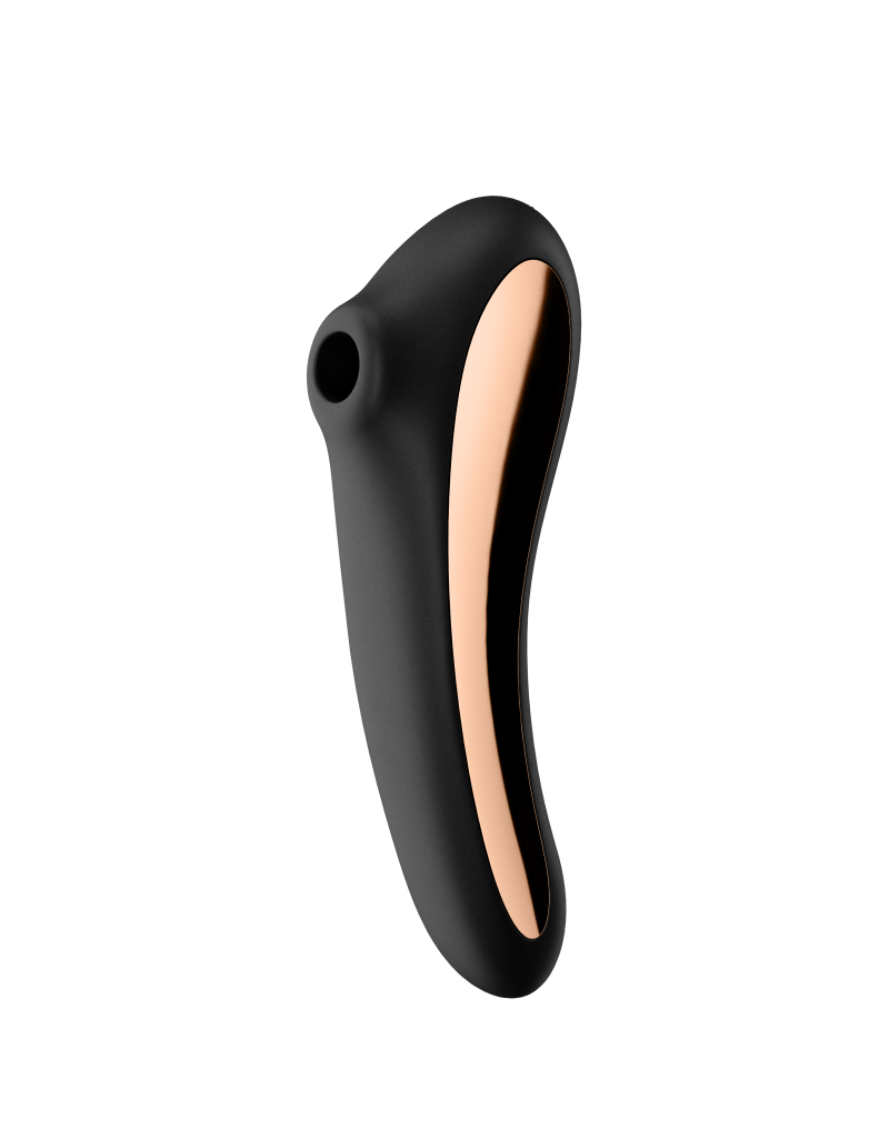 Stimulator Dual Kiss Air Pulse+Vibrator Silicon USB Black 1 Stimulator Dual Kiss Air Pulse+Vibrator Silicon USB Black