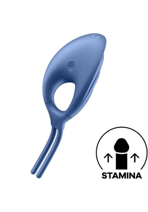 Inel de Penis Swordsman 12 Moduri Vibratii Silicon Albastru USB 1 Inel de Penis Swordsman 12 Moduri Vibratii Silicon Albastru USB