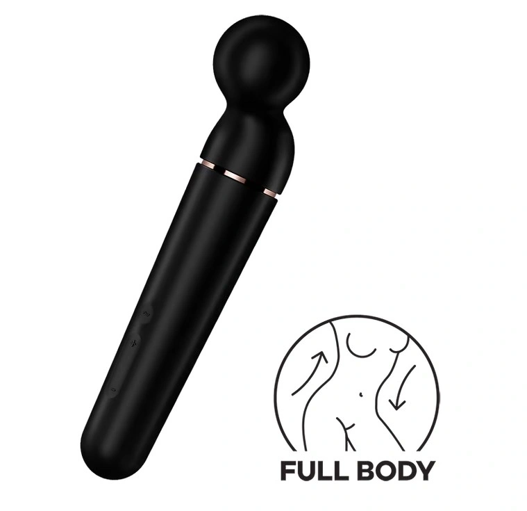 Vibrator Planet Wand-er, 60 Combinatii Stimulatoare, Silicon, USB, Negru 1 Vibrator Planet Wand-er, 60 Combinatii Stimulatoare, Silicon, USB, Negru