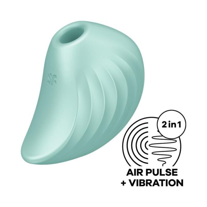 Stimulator Clitoris Pearl Diver Air Pulse+Vibration USB Silicon Verde 1 Stimulator Clitoris Pearl Diver Air Pulse+Vibration USB Silicon Verde