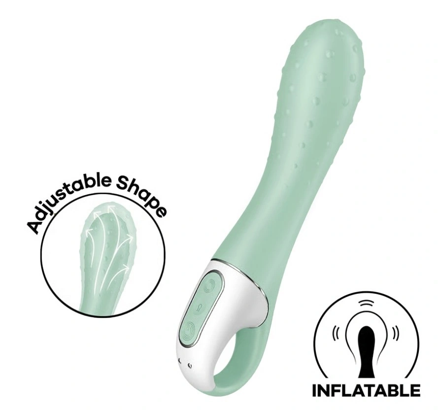 Vibrator Gonflabil Air Pump Vibrator 3, 12 Moduri Vibratii, Silicon, USB, Verde, 20.8 cm 1 Vibrator Gonflabil Air Pump Vibrator 3, 12 Moduri Vibratii, Silicon, USB, Verde, 20.8 cm