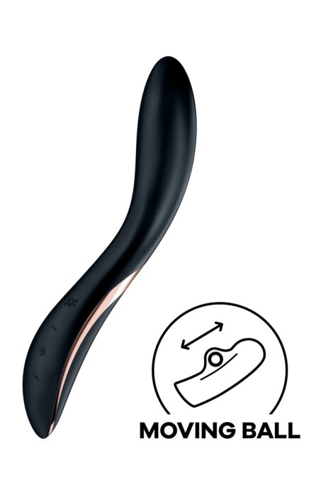 Vibrator Rrrolling Explosion G-Spot, Silicon, USB, Negru, 22 cm 1 Vibrator Rrrolling Explosion G-Spot, Silicon, USB, Negru, 22 cm
