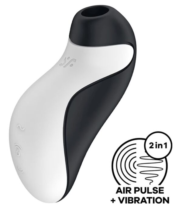 Stimulator Orca, 11 Viteze Suctiune, 12 Moduri Vibratii, Silicon, USB, IPX 7, Alb/Negru 1 Stimulator Orca, 11 Viteze Suctiune, 12 Moduri Vibratii, Silicon, USB, IPX 7, Alb/Negru