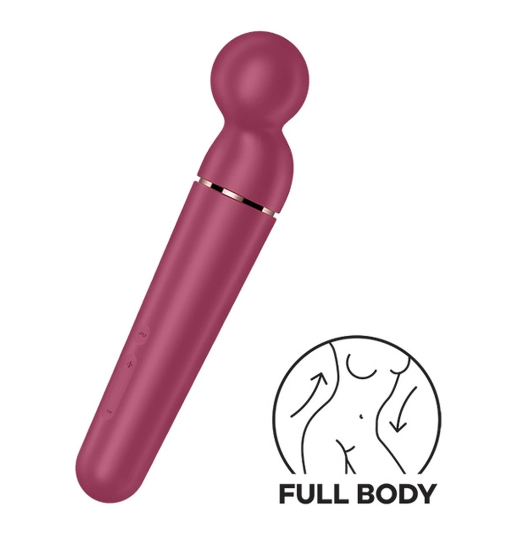 Vibrator Planet Wand-er, 60 Combinatii Stimulatoare, Silicon, USB, Visiniu 1 Vibrator Planet Wand-er, 60 Combinatii Stimulatoare, Silicon, USB, Visiniu