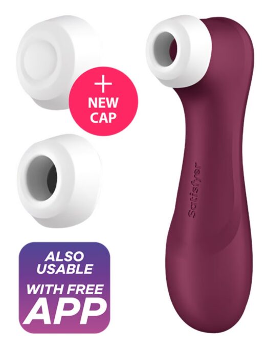Stimulator Pro 2 Generation 3, 11 Viteze Suctiune, 12 Moduri Vibratii, Silicon, USB, IPX 7, Free App, Visiniu 1 Stimulator Pro 2 Generation 3, 11 Viteze Suctiune, 12 Moduri Vibratii, Silicon, USB, IPX 7, Free App, Visiniu