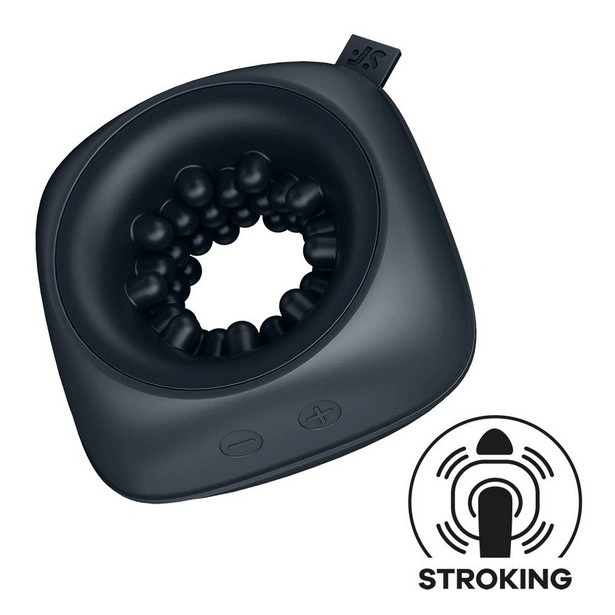 Masturbator Satisfyer Ring Stroker, 12 Moduri Vibratii, Silicon, IPX7, USB, Negru 1 Masturbator Satisfyer Ring Stroker, 12 Moduri Vibratii, Silicon, IPX7, USB, Negru