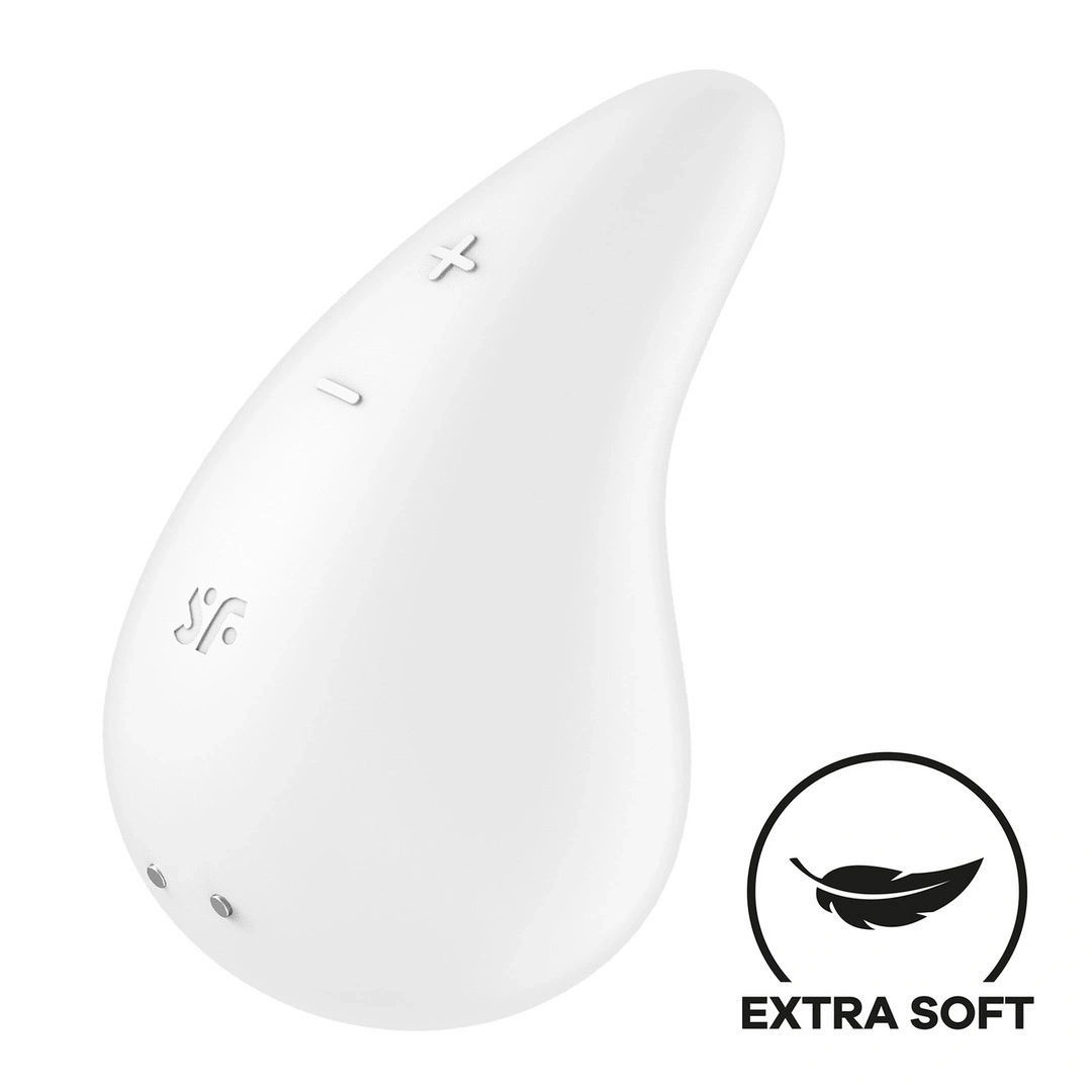 Vibrator Dew Drop, 12 Moduri Vibratii, Silicon, USB, Alb 1 Vibrator Dew Drop, 12 Moduri Vibratii, Silicon, USB, Alb