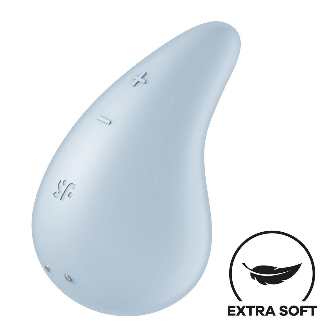 Vibrator Dew Drop, 12 Moduri Vibratii, Silicon, USB, Albastru 1 Vibrator Dew Drop, 12 Moduri Vibratii, Silicon, USB, Albastru