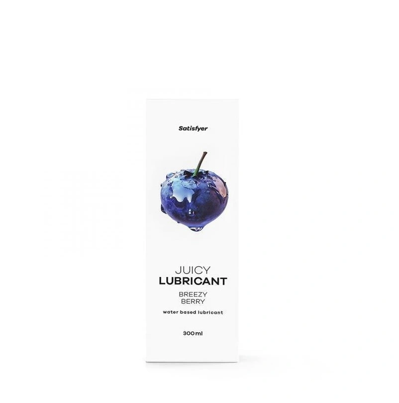 Lubrifiant pe Baza de Apa Juicy Lubricant-Breezy Berry, Aroma Afine, 300 ml