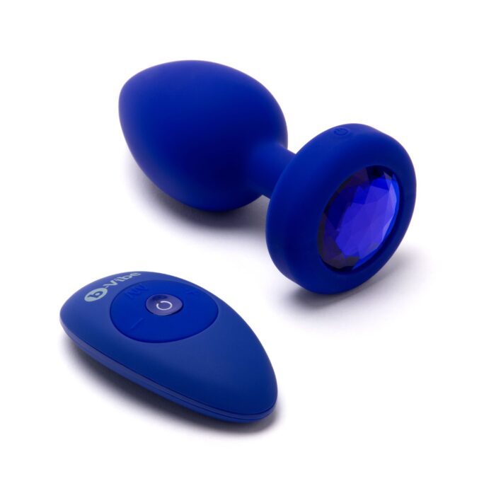 Dop Anal 15 Moduri Vibratii, 6 Viteze, Silicon, USB, Albastru, 11.1 cm, B-Vibe 1 Dop Anal 15 Moduri Vibratii, 6 Viteze, Silicon, USB, Albastru, 11.1 cm, B-Vibe