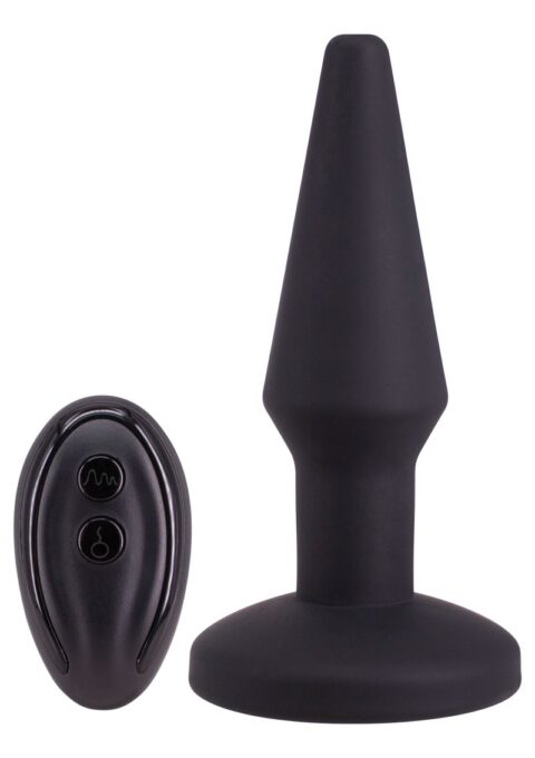 Dop Anal Auto Inflate, Remote Control, Functii Vibratii+Umflare, Silicon, Negru 14.2 cm 1 Dop Anal Auto Inflate, Remote Control, Functii Vibratii+Umflare, Silicon, Negru 14.2 cm