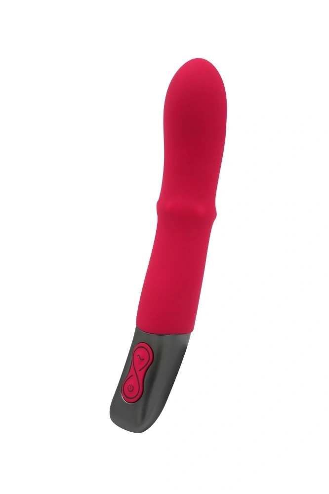 Vibrator Punctul G Titanz, Waving Beaded, Silicon, USB, Roz, 20 cm 1 Vibrator Punctul G Titanz, Waving Beaded, Silicon, USB, Roz, 20 cm