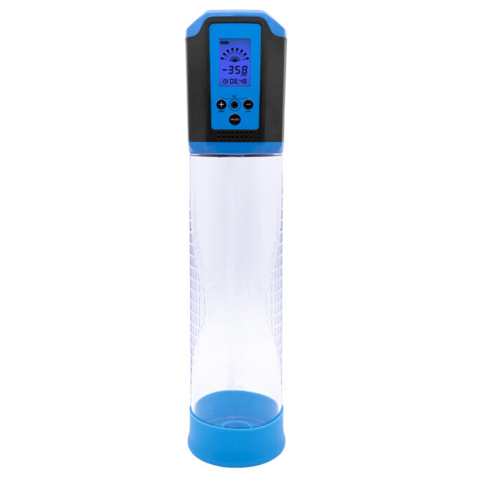 Pompa de Penis Electrica Ecran LCD 8 Intensitati Suctiune Reincarcare USB Albastru 1 Pompa de Penis Electrica Ecran LCD 8 Intensitati Suctiune Reincarcare USB Albastru