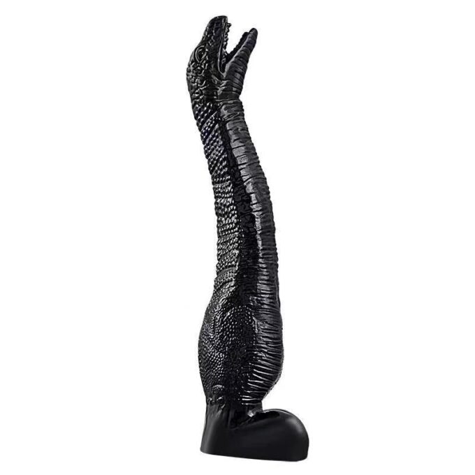 Dildo Real Dinosaur, Negru, 35 cm, Mokko Toys 1 Dildo Real Dinosaur, Negru, 35 cm, Mokko Toys