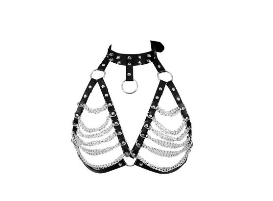 Sistem Harness Punk Piele Ecologica OS, JGF Lingerie 1 Sistem Harness Punk Piele Ecologica OS, JGF Lingerie