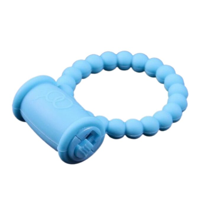 Inel de Penis Beaded Ring cu Vibratii, Silicon, Albastru, Mokko Toys, Good Vibes 1 Inel de Penis Beaded Ring cu Vibratii, Silicon, Albastru, Mokko Toys, Good Vibes