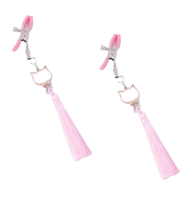 Clame Sfarcuri cu Ciucuri Roz, Mokko Toys 1 Clame Sfarcuri cu Ciucuri Roz, Mokko Toys