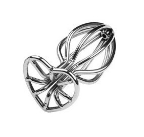 Dop Anal Metal Heart Small, Argintiu, Guilty Toys 1 Dop Anal Metal Heart Small, Argintiu, Guilty Toys