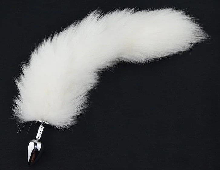 Dop Anal Small cu Coada Arctic Fox Tail, Argintiu/Alb, Guilty Toys, Glamour 1 Dop Anal Small cu Coada Arctic Fox Tail, Argintiu/Alb, Guilty Toys, Glamour