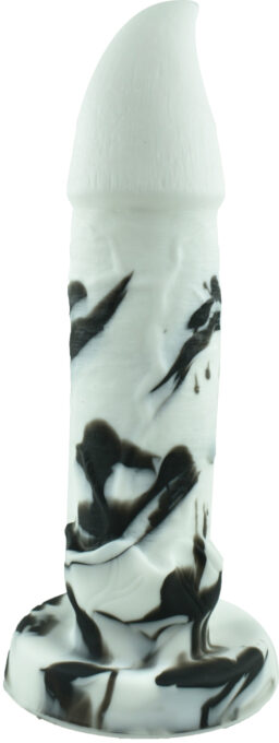 Dildo No.21 Fantasy Beasts, Silicon Premium, Alb/Negru, 21 cm 1 Dildo No.21 Fantasy Beasts, Silicon Premium, Alb/Negru, 21 cm
