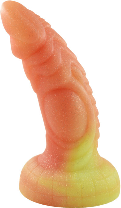 Dildo No.17 Fantasy Beasts, Silicon Premium, Portocaliu/Galben, 18.5 cm 1 Dildo No.17 Fantasy Beasts, Silicon Premium, Portocaliu/Galben, 18.5 cm