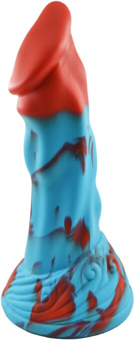 Dildo No.2 Fantasy Beasts, Silicon Premium, Albastru/Rosu, 21 cm 1 Dildo No.2 Fantasy Beasts, Silicon Premium, Albastru/Rosu, 21 cm