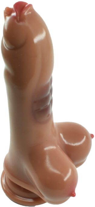 Dildo No.26 Fantasy Beasts, Silicon Lichid, Maro, 20 cm 1 Dildo No.26 Fantasy Beasts, Silicon Lichid, Maro, 20 cm