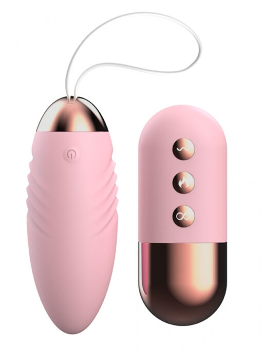 Ou Vibrator Pleasurable Remote Control, 10 Moduri Vibratii, Functie Incalzire, Silicon, Roz, USB, Mokko Toys 1 Ou Vibrator Pleasurable Remote Control, 10 Moduri Vibratii, Functie Incalzire, Silicon, Roz, USB, Mokko Toys