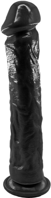 Dildo Realist Big Jim cu Ventuza, PVC, Negru, 27.5 cm, Guilty Toys 1 Dildo Realist Big Jim cu Ventuza, PVC, Negru, 27.5 cm, Guilty Toys