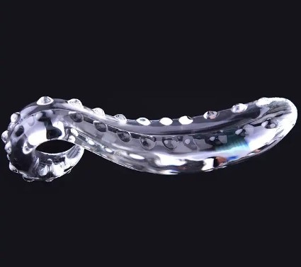 Dildo Tentacle, Sticla, Transparent, 20.5 cm, Passion Labs 1 Dildo Tentacle, Sticla, Transparent, 20.5 cm, Passion Labs