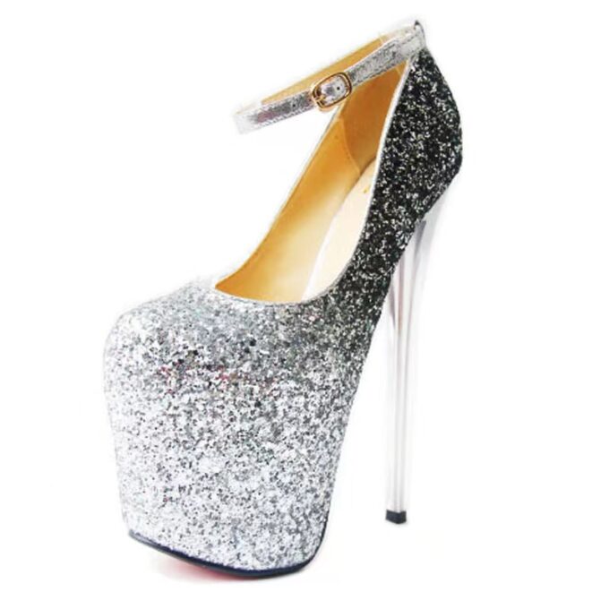 Pantofi Sexy Silvery, Size 39, Argintiu 1 Pantofi Sexy Silvery, Size 39, Argintiu