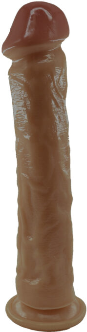 Dildo Realist Big Jim cu Ventuza, PVC, Caramel, 27.5 cm, Guilty Toys 1 Dildo Realist Big Jim cu Ventuza, PVC, Caramel, 27.5 cm, Guilty Toys