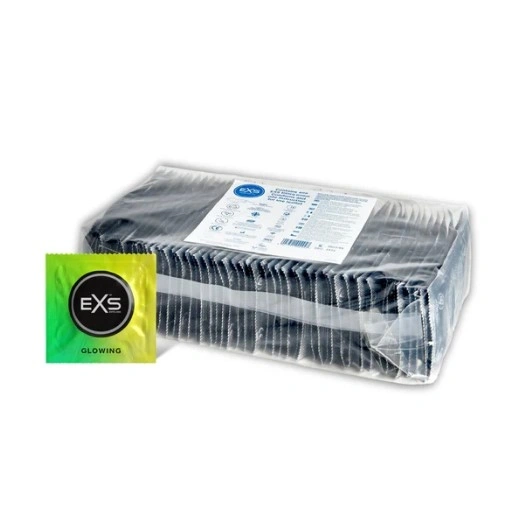 Set 100 Prezervative EXS Glow in the Dark, Latex