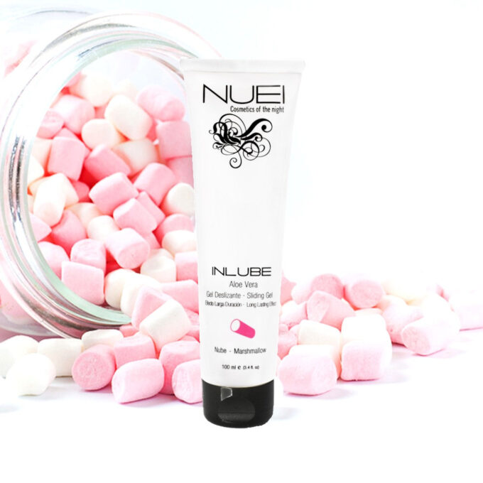 Gel Lubrifiant NUEI - INLUBE, pe baza de apa, cu aroma de Bezea (Marshmallow), 100 ml
