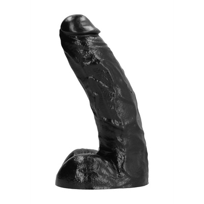 Dildo Realist All Black PVC Negru 27 cm 1 Dildo Realist All Black PVC Negru 27 cm