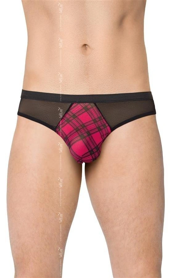 Bikini Tanga Barbati din Plasa Roz, M/L 1 Bikini Tanga Barbati din Plasa Roz, M/L