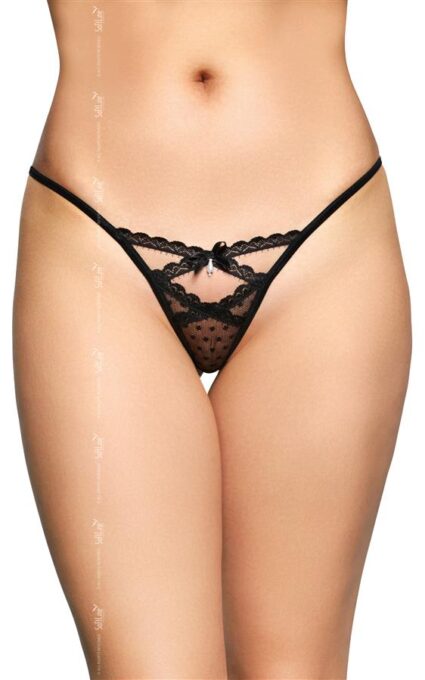 Bikini Sexy cu Bijuterii Negri S/M 1 Bikini Sexy cu Bijuterii Negri S/M