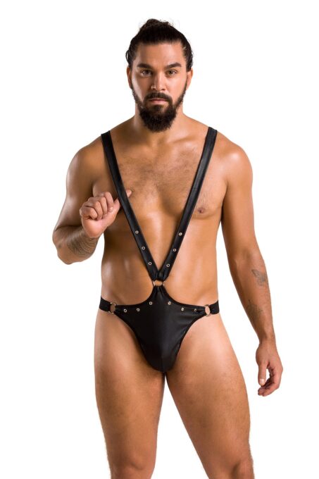 Body Harry din Piele Ecologica, Negru, S/M 1 Body Harry din Piele Ecologica, Negru, S/M