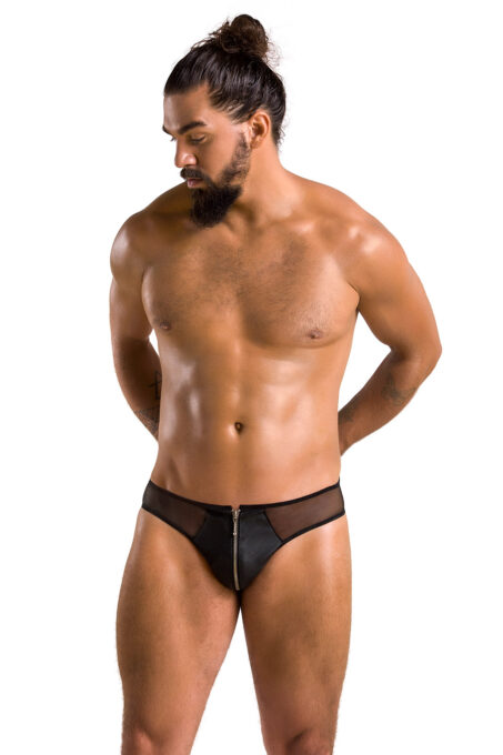 Bikini cu Fermoar Metalic Timmy, Negru, S/M
