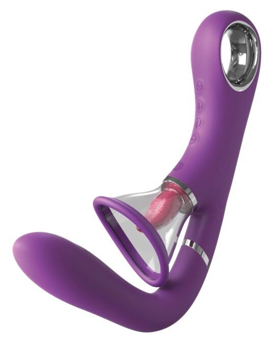 Stimulator Her Ultimate Pleasure Pro, Licking & Vibrating & Sucking, Mov, 24.6 cm 1 Stimulator Her Ultimate Pleasure Pro, Licking & Vibrating & Sucking, Mov, 24.6 cm