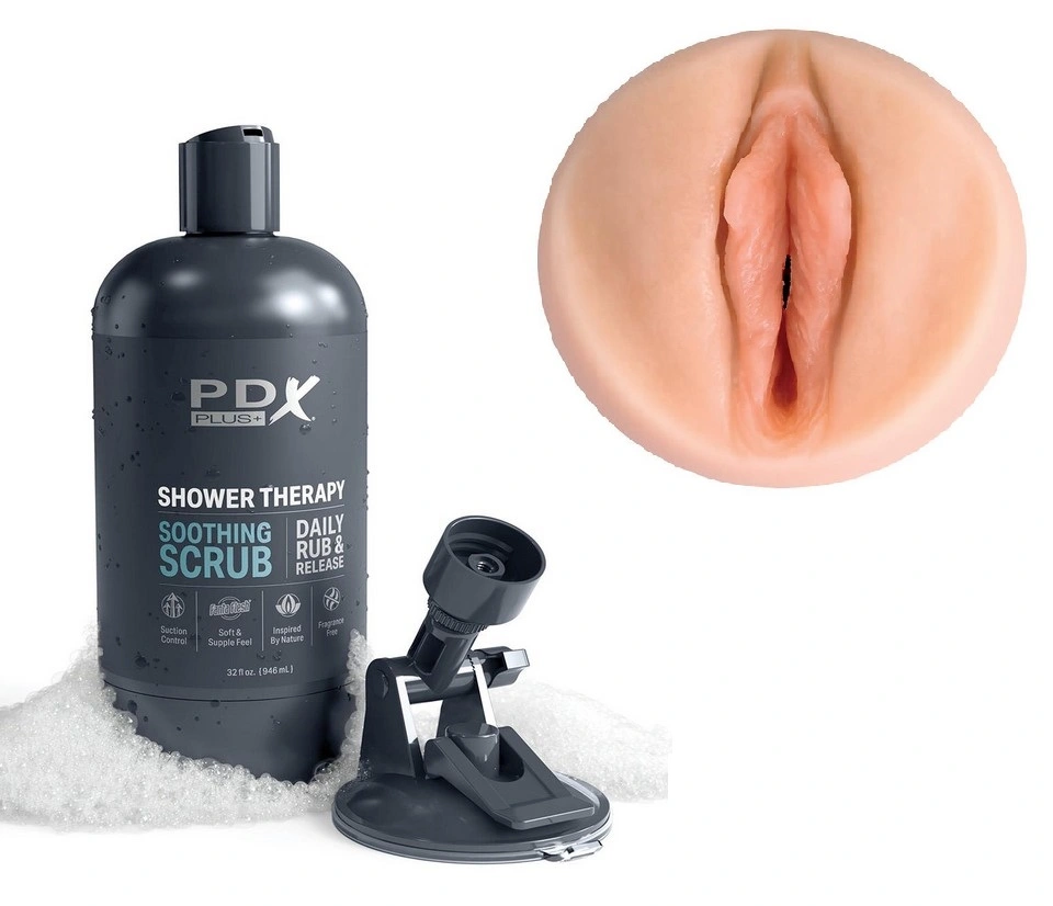 Masturbator Shower Therapy Soothing Scrub, Fanta Flesh, Natural, 20.7 cm 1 Masturbator Shower Therapy Soothing Scrub, Fanta Flesh, Natural, 20.7 cm