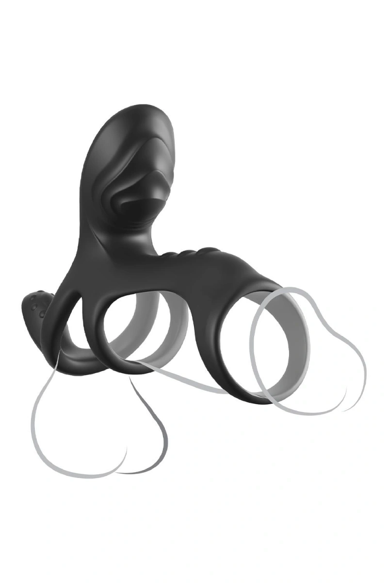 Inel de Penis Ultimate Couples Cage Max, 3 Motoare, 10 Moduri Vibratii, Silicon, Negru 1 Inel de Penis Ultimate Couples Cage Max, 3 Motoare, 10 Moduri Vibratii, Silicon, Negru
