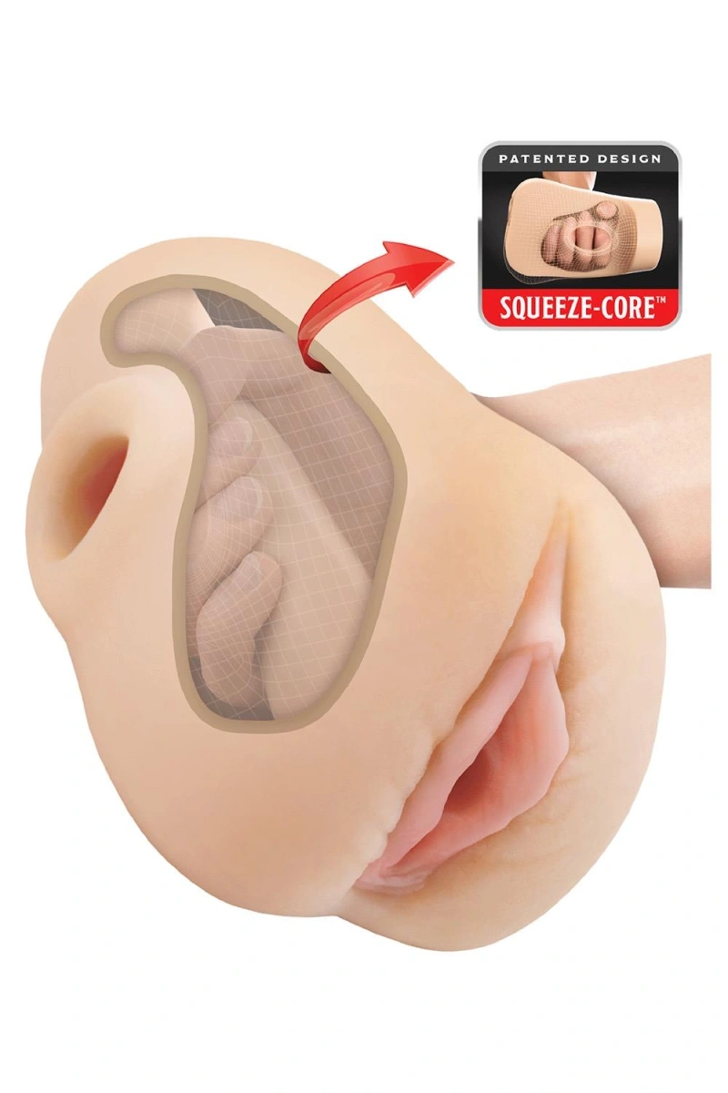 Masturbator Pussy Pounder Squeeze, Material Fanta Flesh, Natural, 1.3 kg 1 Masturbator Pussy Pounder Squeeze, Material Fanta Flesh, Natural, 1.3 kg