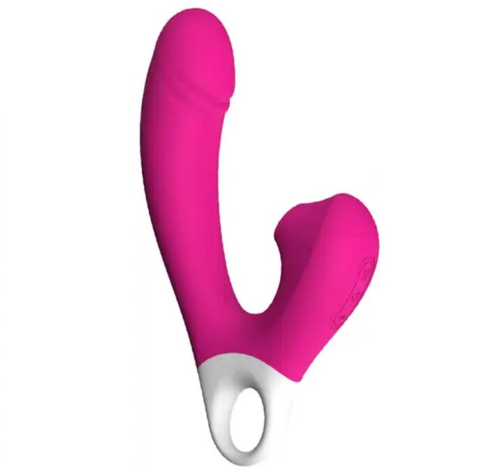 Vibrator Double Excite, 10 Moduri Vibratii, 5 Moduri Suctiune, Silicon, USB, Roz, 18 cm, Passion Labs 1 Vibrator Double Excite, 10 Moduri Vibratii, 5 Moduri Suctiune, Silicon, USB, Roz, 18 cm, Passion Labs