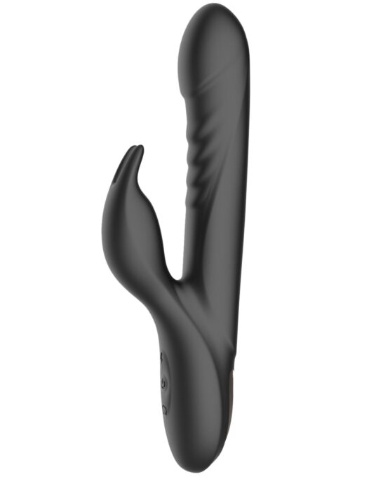 Vibrator Iepuras Yasmin, 3+7 Moduri Stimulatoare, Silicon, USB, Negru, 22.5 cm, Guilty Toys, Glamour 1 Vibrator Iepuras Yasmin, 3+7 Moduri Stimulatoare, Silicon, USB, Negru, 22.5 cm, Guilty Toys, Glamour