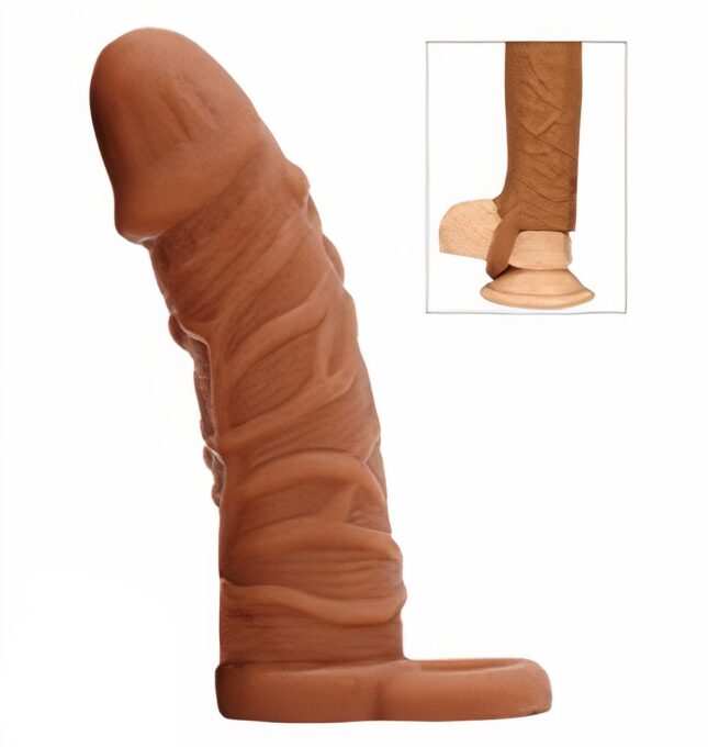 Prelungitor Penis Ben Cock Extender +1 cm, Silicon Lichid, Maro, Guilty Toys 1 Prelungitor Penis Ben Cock Extender +1 cm, Silicon Lichid, Maro, Guilty Toys