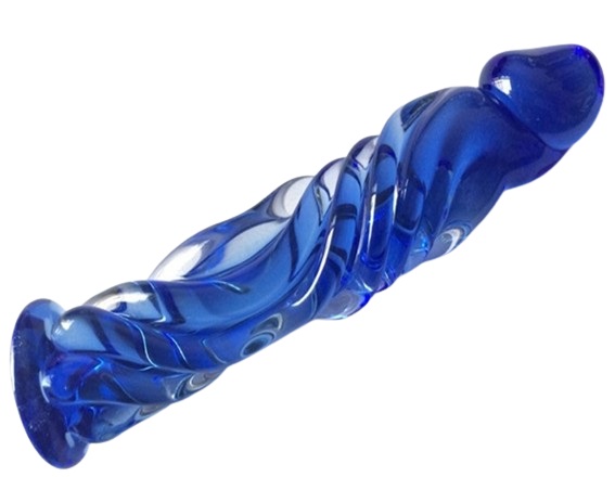 Real Tip Dildo, Sticla Premium, Albastru, 16 cm, Passion Labs 1 Real Tip Dildo, Sticla Premium, Albastru, 16 cm, Passion Labs